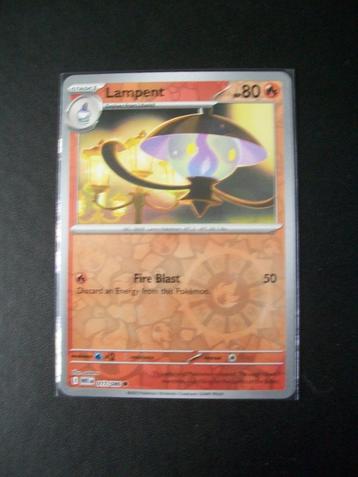 2881: Nieuwe Pokemonkaart holofoil LAMPENT HP 80 (017/086) beschikbaar voor biedingen