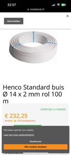 2 x Henco rol 100 meter 14 x 2 nieuw, Doe-het-zelf en Verbouw, Buizen en Afvoer, Nieuw, Overige materialen, 6 meter of meer, Overige typen