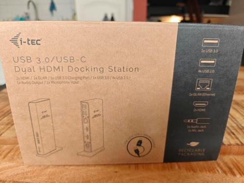 i-tec USB 3.0/USB-C Dual HDMI Docking Station, Computers en Software, Netwerk switches, Nieuw, Ophalen