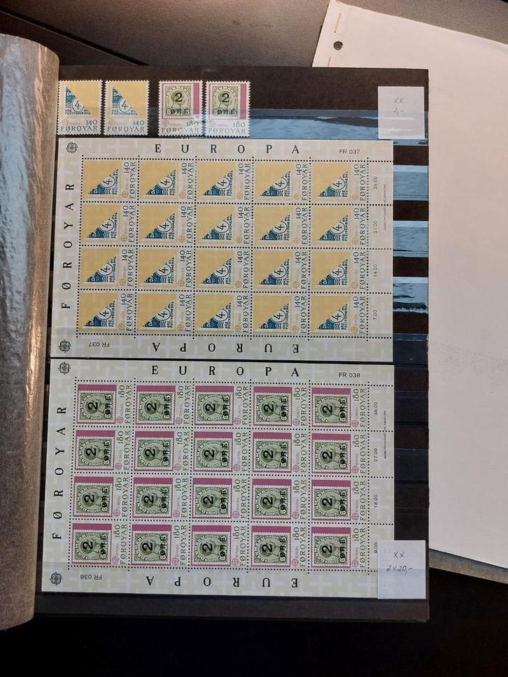 Posfris postzegels Faeröer eilanden, Postzegels en Munten, Postzegels | Volle albums en Verzamelingen, Buitenland, Ophalen of Verzenden
