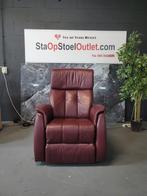 Staopstoel Himolla Cumulus Bordeauxrood Leder, Huis en Inrichting, Fauteuils, Minder dan 50 cm, Gebruikt, Minder dan 75 cm, Leer