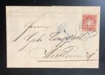 BAYERN 1873 OUDE BRIEF M Mi# 23y /F17, Postzegels en Munten, Brieven en Enveloppen | Nederland, Ophalen of Verzenden