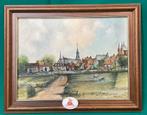 Schilderij Gezicht op Hattem door A. Kers, Ophalen of Verzenden