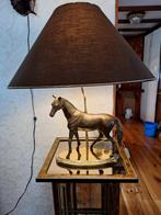 Prachtige grote antieke koperen paardenlamp, Ophalen, Zo goed als nieuw, Minder dan 50 cm