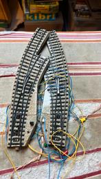 Te koop set meegebogen wissels van marklin 5140, Hobby en Vrije tijd, Wisselstroom, Rails, Ophalen of Verzenden, Zo goed als nieuw