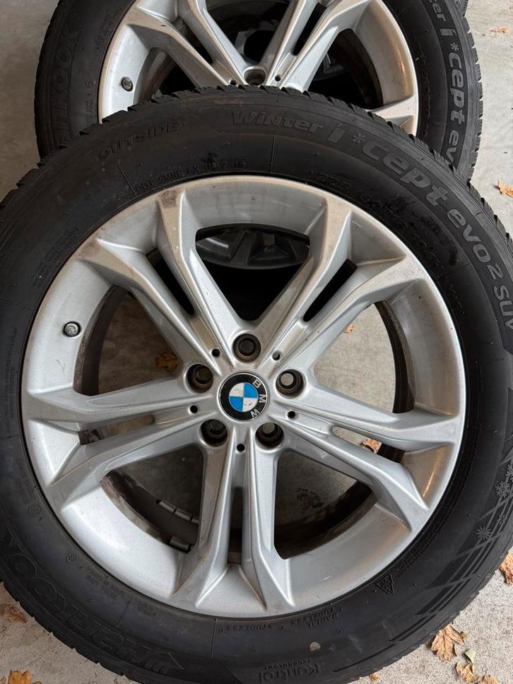 BMW Winterbanden met Velgen 18inch, 225/60, incl sensoren, Auto-onderdelen, Banden en Velgen, Banden en Velgen, Winterbanden, 18 inch