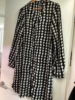 Lange blouse of jurk van Norah grafisch patroon M, Ophalen of Verzenden, Zo goed als nieuw, Wit, Onder de knie