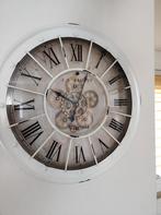 Vintage Wandklok met Tandwielen, Ophalen, Gebruikt, Analoog, Wandklok