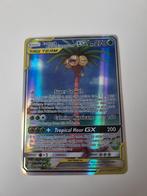 Zeldzame Rowlet & Alolan Exeggutor GX Pokemon Kaart, Ophalen of Verzenden, Zo goed als nieuw, Losse kaart, Foil