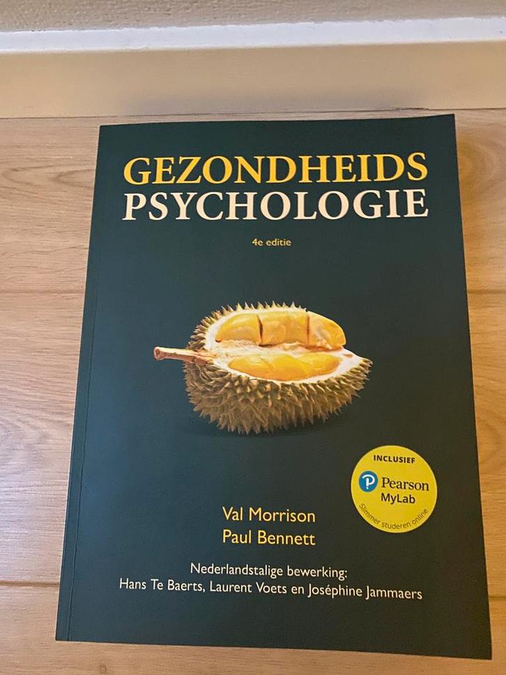 Gezondheidspsychologie, 4e editie, Boeken, Studieboeken en Cursussen, Gelezen, WO, Beta, Ophalen of Verzenden