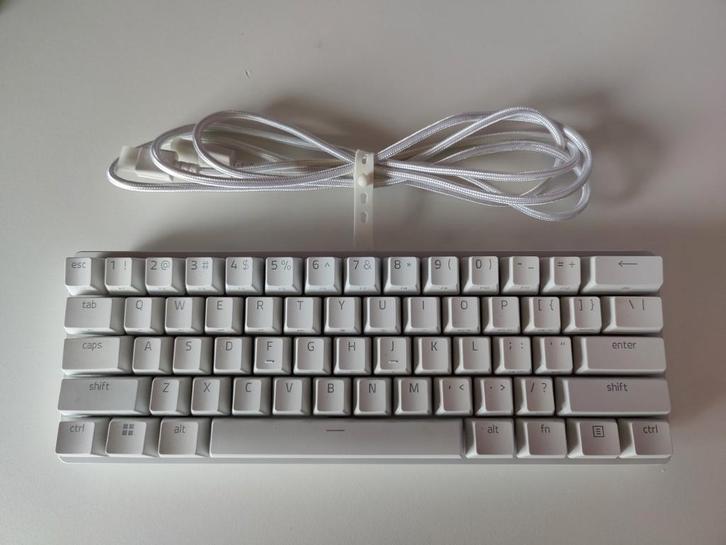 Razer Huntsman Mini Wit 60% (Linear Red Switches), Computers en Software, Toetsenborden, Gebruikt, Ophalen