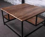 Mangohouten salontafel 80x80x47 cm (Nieuwstaat), Ophalen, 50 tot 100 cm, Vierkant, Nieuw