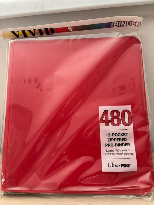 Ultra PRO – Zippered 12 Pocket Pro Binder Red, Hobby en Vrije tijd, Verzamelkaartspellen | Overige, Ophalen of Verzenden