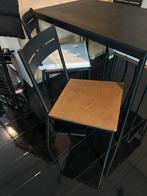 4 eetkamerstoelen met kussentjes, Huis en Inrichting, Stoelen, Ophalen, Zwart, Zo goed als nieuw, Vier