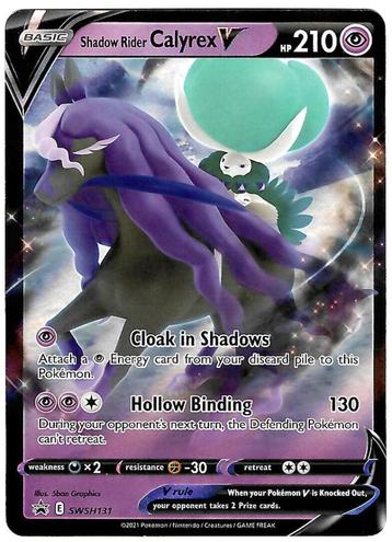 Pokemon - Shadow Rider Calyrex V SWSH131 Black Star Promos E beschikbaar voor biedingen