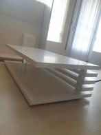 Witte salontafel 120x60cm, Ophalen, 100 tot 150 cm, 50 tot 100 cm, Zo goed als nieuw
