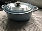 Le Creuset pan ovaal, Ophalen of Verzenden, Zo goed als nieuw, Gietijzer, Koekenpan of Braadpan