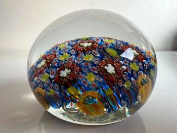 Vintage Murano Italy  Millefiori Paperweight Jaren 70 beschikbaar voor biedingen