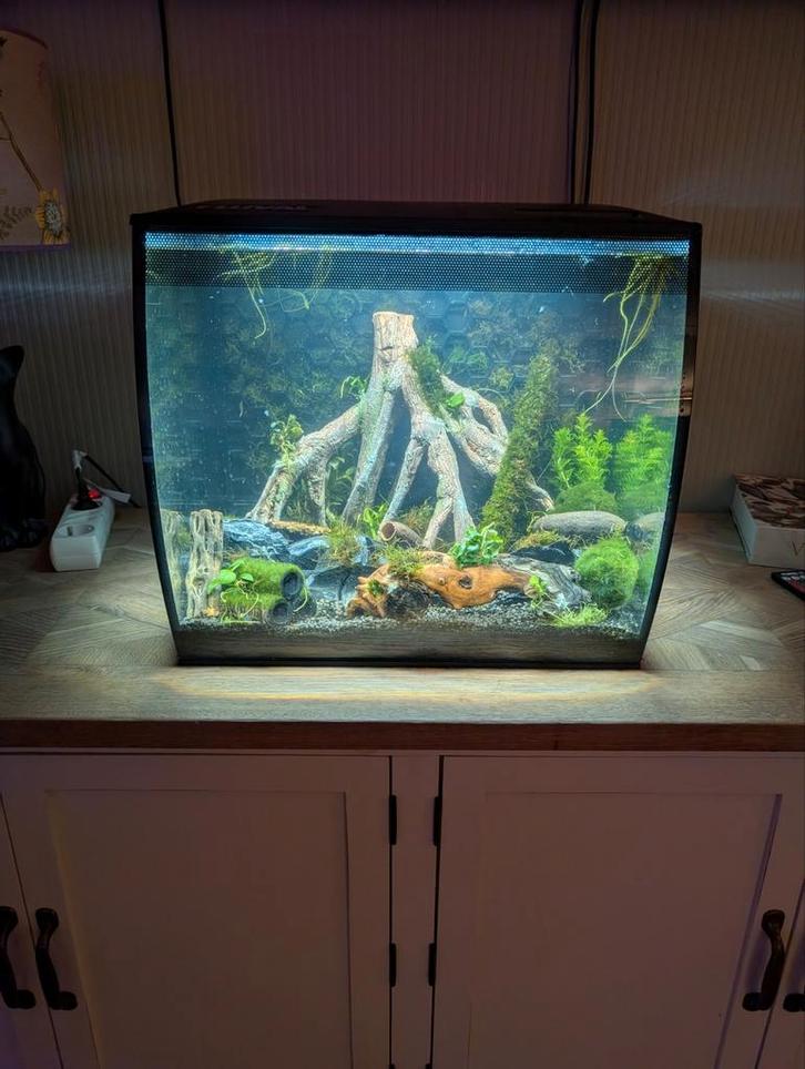 Fluval Flex 57 liter aquarium, Dieren en Toebehoren, Vissen | Aquaria en Toebehoren, Zo goed als nieuw, Leeg aquarium, Ophalen