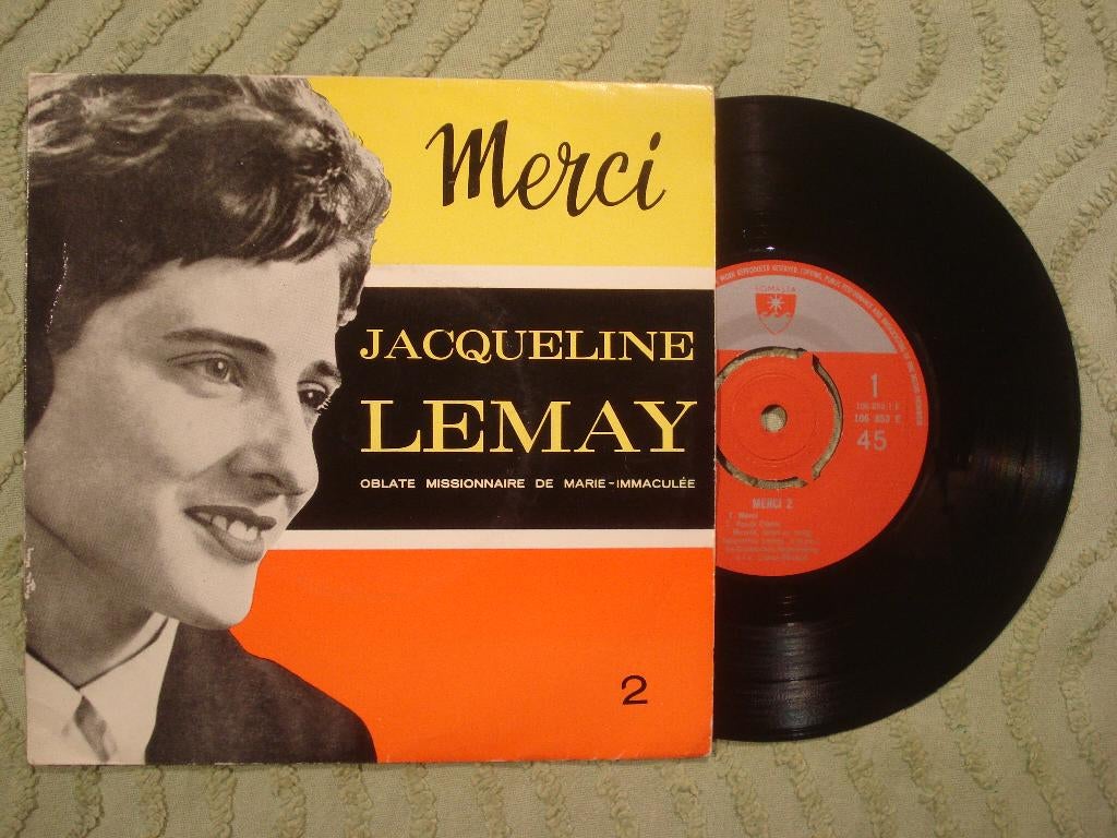 Jacqueline Lemay 7" Vinyl EP: ‘Merci 2’ (Nederland), 7 inch, Ophalen of Verzenden, Zo goed als nieuw, Pop