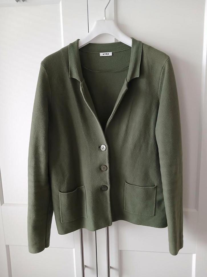 Kyra vest jasje maat 44/46 maat 2xl army green, Kleding | Dames, Truien en Vesten, Zo goed als nieuw, Maat 46/48 (XL) of groter