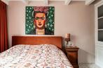 Bed 160 velours oranje - in goede staat, Ophalen, Gebruikt, Overige kleuren, Tweepersoons