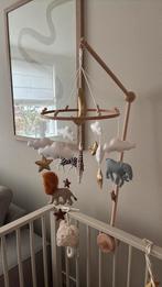 Mobiel Safari, wolken, maan en sterren (vilten stof, hout), Ophalen, Zo goed als nieuw, Overige typen