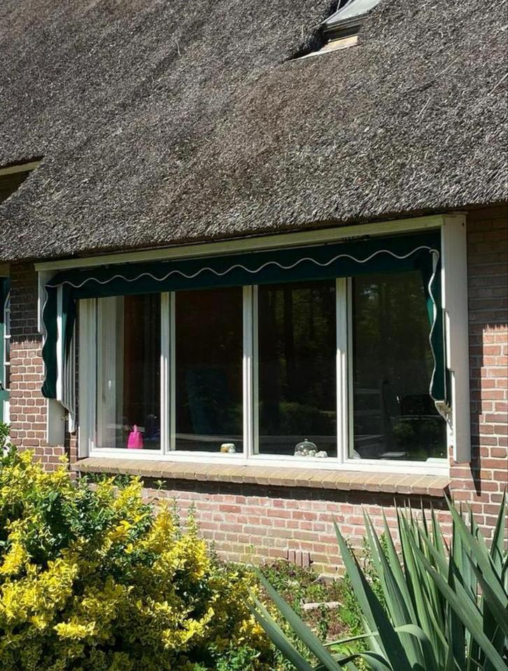 Markiezen - Set van twee, Tuin en Terras, Zonneschermen, Gebruikt, Markies, Minder dan 150 cm, 250 cm tot 450 cm, Ophalen