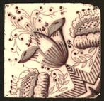 Tegel - Tulp (3), Antiek en Kunst, Antiek | Wandborden en Tegels, Ophalen of Verzenden