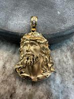 18k Gouden Jezus Hanger Massief, Sieraden, Tassen en Uiterlijk, Kettinghangers, Nieuw, Ophalen of Verzenden, Goud, Kruis of Symbool