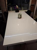 Eettafel hoogglans wit ( L*B*H 180*90*75cm ), Huis en Inrichting, Tafels | Eettafels, Ophalen, Gebruikt, 50 tot 100 cm, Vijf personen of meer