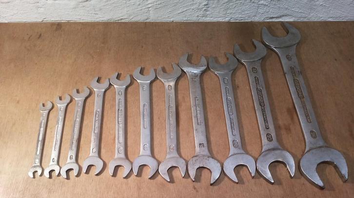 Gedore set steeksleutels 8x9 tm 36x41 11-delig, Auto diversen, Autogereedschap, Gebruikt, Ophalen of Verzenden