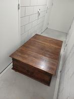 Houten salontafel / kist, Huis en Inrichting, Tafels | Salontafels, Ophalen, Gebruikt, 100 tot 150 cm, 50 tot 100 cm
