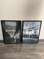 Stijlvolle Schilderijen Set - Gucci & Louis Vuitton, Huis en Inrichting, Ophalen, Zo goed als nieuw, Schilderij, Minder dan 50 cm