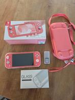 Nintendo Switch Lite Koraal + Hoes & Screenprotector, Spelcomputers en Games, Spelcomputers | Nintendo Switch Lite, Ophalen, Roze of Coral