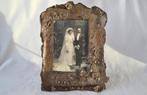 Antieke bronzen Art Nouveau Fotolijst met vlinders - BE 1907, Ophalen of Verzenden