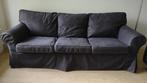 Driezits Ikea Ektorp bank, Huis en Inrichting, Banken | Bankstellen, Ophalen, Gebruikt, 75 tot 100 cm, Rechte bank