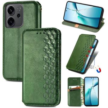 Luxe PU Lederen Wallet Case Set voor Reno 14 F/FS 5G _ Groen beschikbaar voor biedingen