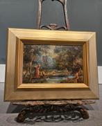 Svhilderij H.W. Gipser "Badene figuren in de bosvijver", Ophalen of Verzenden
