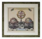 cartografie - ingelijste kopergravure - facsimile, Boeken, Ophalen, Zo goed als nieuw, Voor 1800, Landkaart