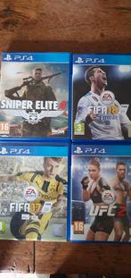 Playstation 4 spellen ps4 sniper Elite fifa 17 fifa 18 ufc 2, Spelcomputers en Games, Ophalen of Verzenden, Zo goed als nieuw