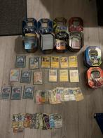 Pokémon Kaarten Verzameling met Blikken, Ophalen of Verzenden, Gebruikt, Losse kaart, Foil