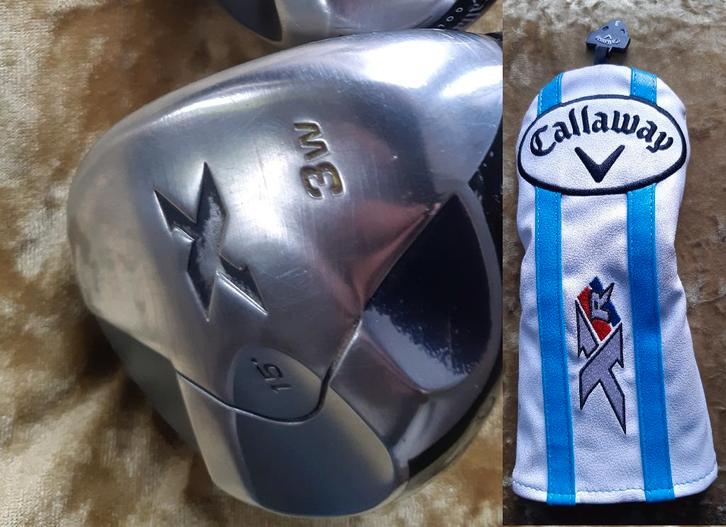 Callaway houten 3. X serie 15 graden + cover. Meer meters!!, Sport en Fitness, Golf, Gebruikt, Set, Callaway, Ophalen of Verzenden