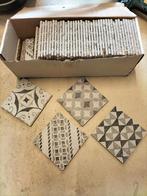 +/- 1m2 Portugese stijl tegels in grijstinten 15x15, Ophalen, Minder dan 20 cm, Zo goed als nieuw, Minder dan 5 m²