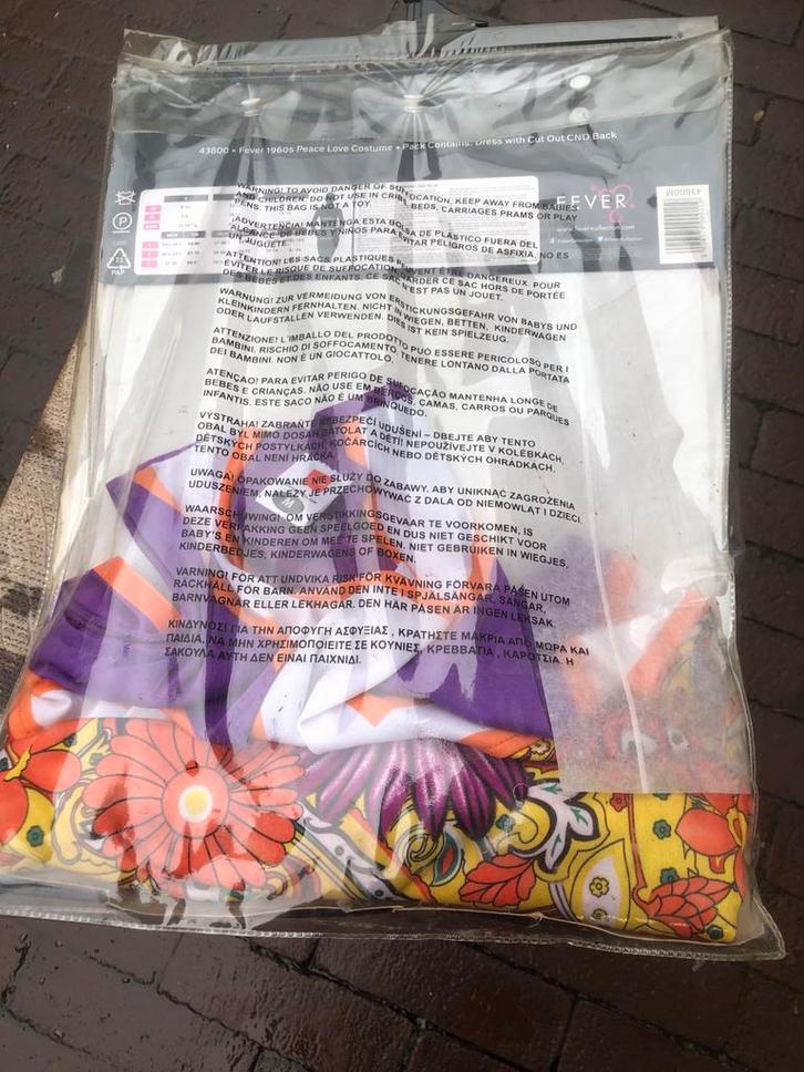 Nieuwe 1960s Peace Love Kostuum Jurk, Kleding | Dames, Carnavalskleding en Feestkleding, Nieuw, Kleding, Historisch, Ophalen