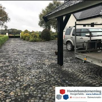 Basalt inveeg split fijn bestrating invegen antraciet zwart beschikbaar voor biedingen