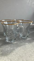 Lo’r koffieglazen 4x, Huis en Inrichting, Keuken | Servies, Ophalen of Verzenden, Zo goed als nieuw, Glas, Overige stijlen