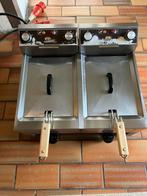 Dubbele friteuse op krachtstroom., Ophalen, Gebruikt, Fornuis, Frituur en Grillen