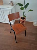 Leuke schoolstoel, Ophalen, Bruin, Schoolstoel vintage look, Zo goed als nieuw