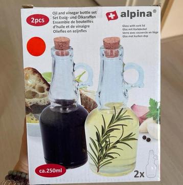 250ml Alpina Oliefles en Azijnfles, nieuw beschikbaar voor biedingen